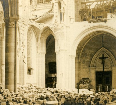 Cattedrale di Soissons, Soissons, Francia settentrionale, c1914-c1918 da Unbekannt