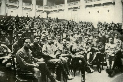 Delegati soldati degli eserciti russi alla Douma, 1919 da Unbekannt