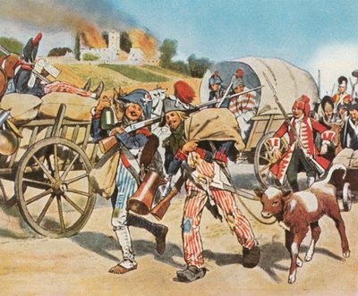 Soldati della Rivoluzione Francese nel Pfalz, 1793, 1936 da Unbekannt