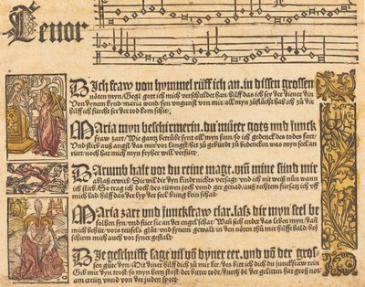 Canto alla Vergine, c. 1500 da Unbekannt