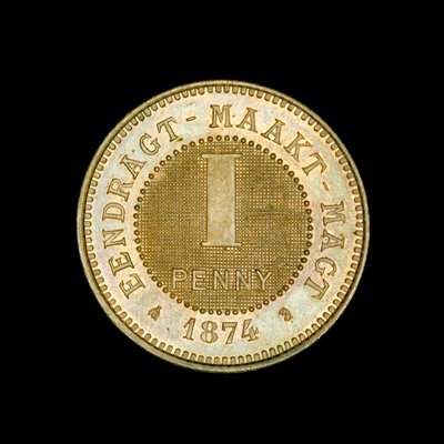 Moneta da 1 penny sudafricano da Unbekannt