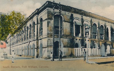 Caserma Sud, Fort William, Calcutta, fine XIX-inizio XX secolo da Unbekannt