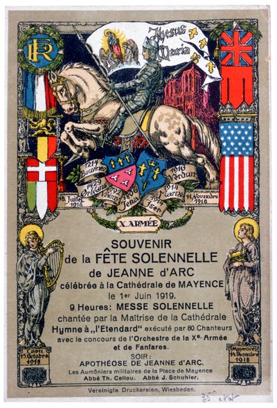 Souvenir di un festival in onore di Giovanna d