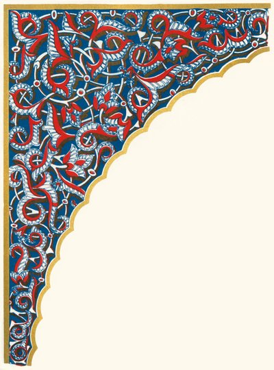 Spandrel di un arco di finestra, Sala degli Ambasciatori, 1907 da Unbekannt