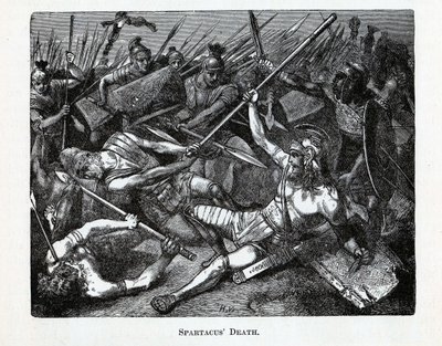 La morte di Spartaco, 1882 da Unbekannt