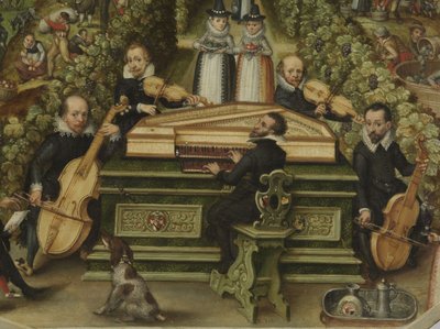 Coperchio di spinetta di Lucas Friedrich Behaim von Schwartzbach, 1619 da Unbekannt