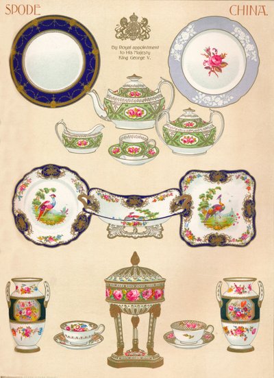 Porcellana Spode: WTCopeland & Sons, Stoke-on-Trent, XVIII secolo, 1913 da Unbekannt