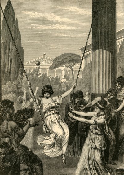 Sport delle ragazze greche, 1890 da Unbekannt