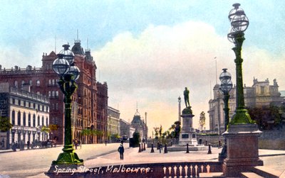 Spring Street, Melbourne, Australia, 1912 da Unbekannt
