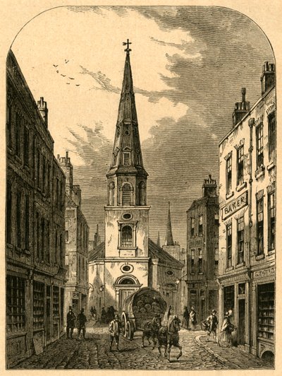 Chiesa di St. Antholins, Watling Street 1868, 1897 da Unbekannt