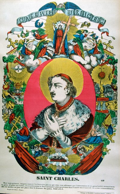 San Carlo Borromeo, sacerdote italiano del XVI secolo, XIX secolo da Unbekannt