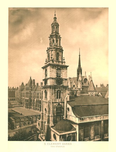 St Clement Danes, Il campanile da Unbekannt