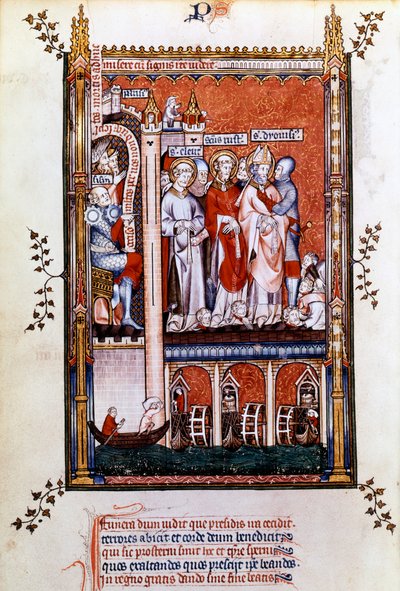 San Dionigi mostra i martiri, 1317 da Unbekannt