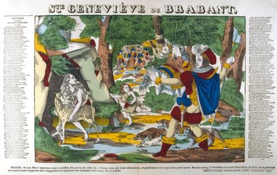 Santa Genoveffa di Brabante nella foresta, XIX secolo da Unbekannt