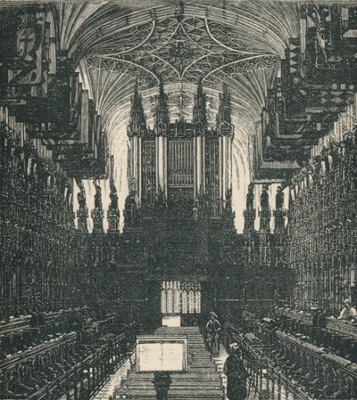 Cappella di San Giorgio: Il Coro, vista verso ovest, 1895 da Unbekannt