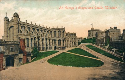 Cappella di San Giorgio e Castello, Windsor, c1910 da Unbekannt