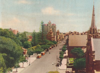 St. Georges Terrace, guardando a ovest, c1947 da Unbekannt