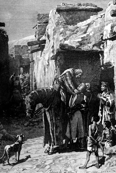 San Luigi, re di Francia, in cerca di rifugio dai Saraceni da Unbekannt