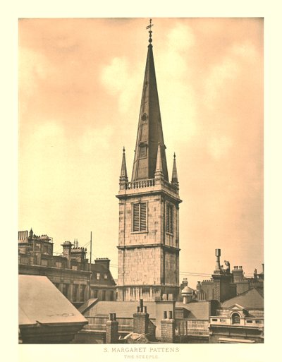 St Margaret Pattens, Il Campanile, metà-fine XIX secolo da Unbekannt