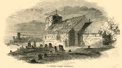 Chiesa di San Martino, Canterbury, Kent, c1850 da Unbekannt