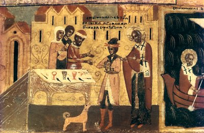 San Nicola, frammento, XVIII secolo da Unbekannt
