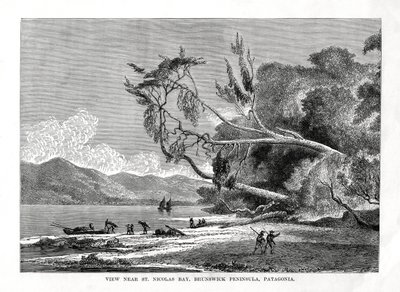 Baia di San Nicola, Penisola di Brunswick, Patagonia, XIX secolo da Unbekannt