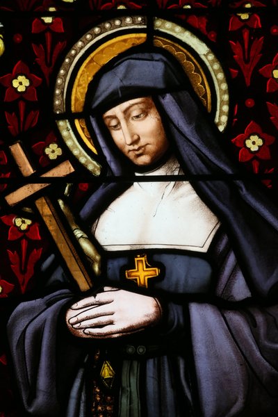 Chiesa di San Paolo. Vetrata. Jane Frances de Chantal (Jeanne de Chantal, Jeanne Francoise Fremyot de Rabutin, baronessa de Chantal) da Unbekannt