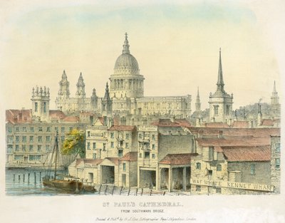 Cattedrale di San Paolo, Città di Londra, 1825 da Unbekannt