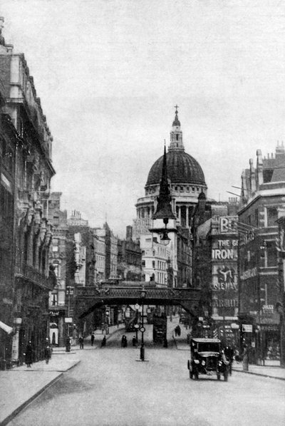 Cattedrale di San Paolo da Fleet Street di domenica, Londra, c1930s da Unbekannt