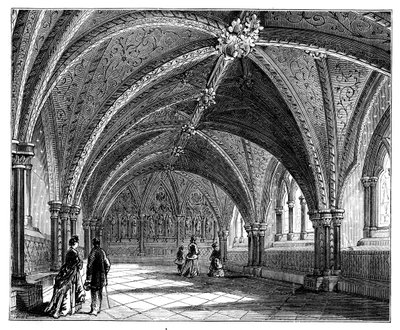 Cripta di San Stefano, Palazzo di Westminster, Londra, c1888 da Unbekannt