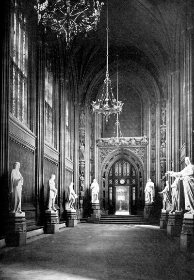 Sala di San Stefano, Palazzo di Westminster, Londra, c1905 da Unbekannt