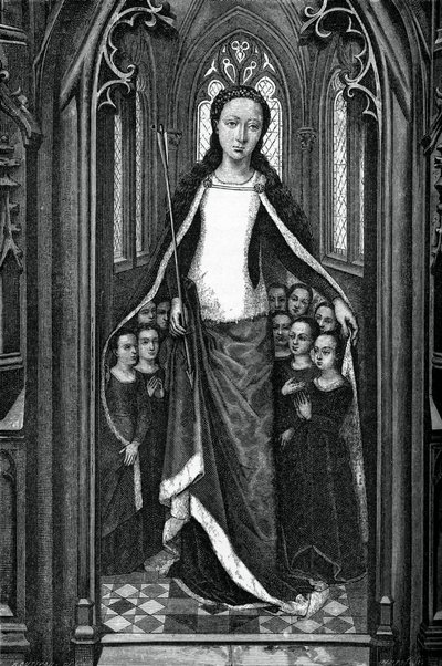 Santa Orsola e le Sante Vergini, dal Reliquiario di Santa Orsola, 1489, 1870 da Unbekannt