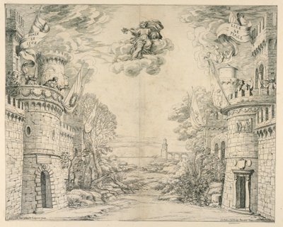 Scenografia per Il Trionfo della Pietà da Unbekannt
