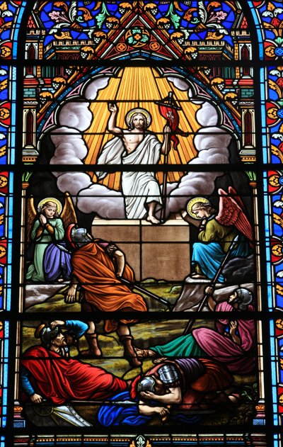Vetrata. La Resurrezione di Cristo, Douarnenez, Francia da Unbekannt