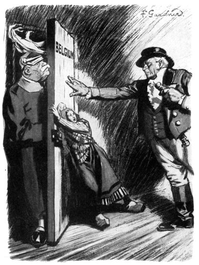 Indietro!, John Bull aiuta la piccola Belgio a fermare l