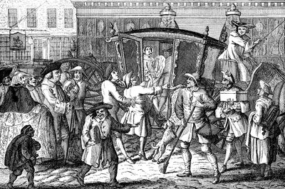 Stand Coachman, o La Signora Altezzosa Ben Adattata, 1750 da Unbekannt