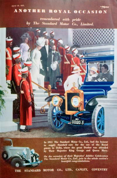 Pubblicità della Standard Car, 1935 da Unbekannt