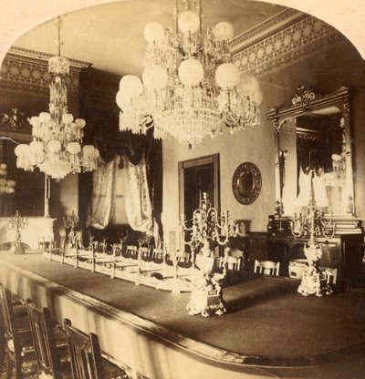 Sala da pranzo di Stato, Residenza del Presidente, Washington, D.C., U.S.A., c1900 da Unbekannt
