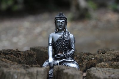 Statua nel giardino del tempio Buddhapadipa, Wimbledon, Regno Unito da Unbekannt