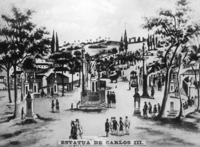 Statua di Carlo III, 1903, anni 1920 da Unbekannt