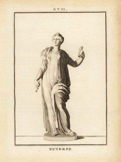 Statua di Euterpe, musa della musica nella mitologia greca da Unbekannt