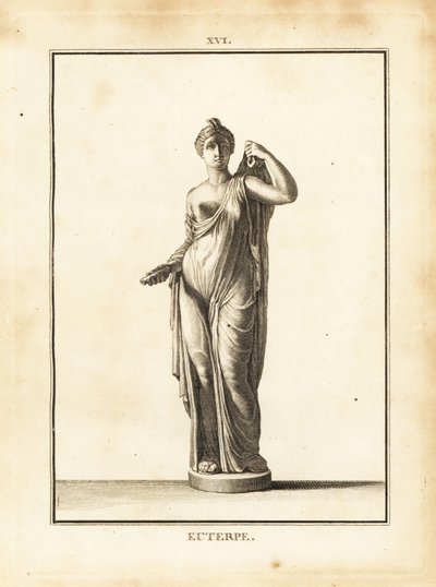 Statua di Euterpe, musa della musica nella mitologia greca da Unbekannt