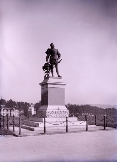 Statua di Francis Drake a Plymouth nel Devon, fine XIX-inizio XX secolo da Unbekannt