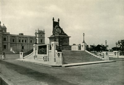 Statua della Regina Vittoria davanti al Victoria Memorial Hall da Unbekannt