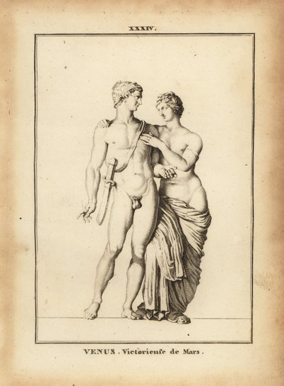 Statua di Venere Vincitrice con Marte, dei romani dell