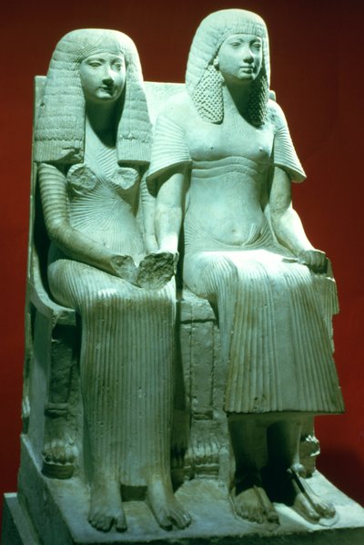 Statua di un marito e una moglie, egiziana, XVIII dinastia da Unbekannt