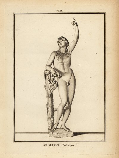 Statua del dio romano Apollo Coelispex, che guarda il cielo da Unbekannt