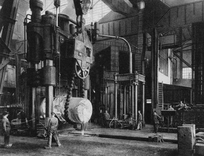 Produzione di acciaio, fabbrica Krupp, Essen, Germania, Prima Guerra Mondiale, 1917 da Unbekannt