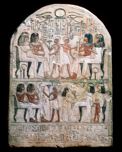 Stele di pietra con un rilievo, Antico Egizio da Unbekannt