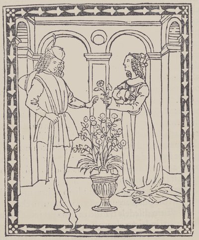 Storia di due amanti, ca. 1495-1500 da Unbekannt